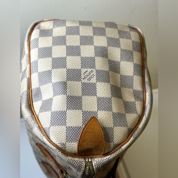 LOUIS VUITTON HANDBAG SPEEDY 25 WHITE DAMIER AZUR 🌟 AUTHENTIC 🌟 - Picture 7 of 16
